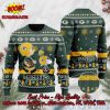 Green Bay Packers Grateful Dead Santa Hat Ugly Christmas Sweater