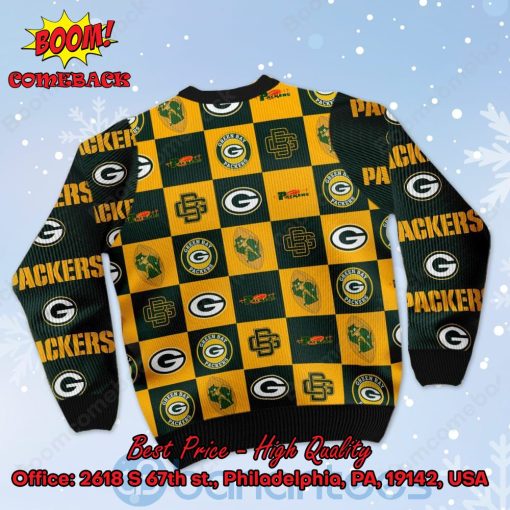 Green Bay Packers Logos Ugly Christmas Sweater