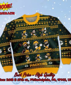green bay packers mickey mouse postures style 1 ugly christmas sweater 2 xGDfe