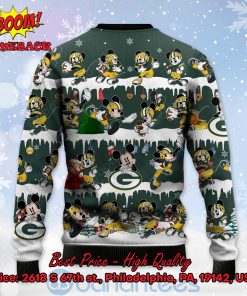 green bay packers mickey mouse postures style 2 ugly christmas sweater 3 gjLYI