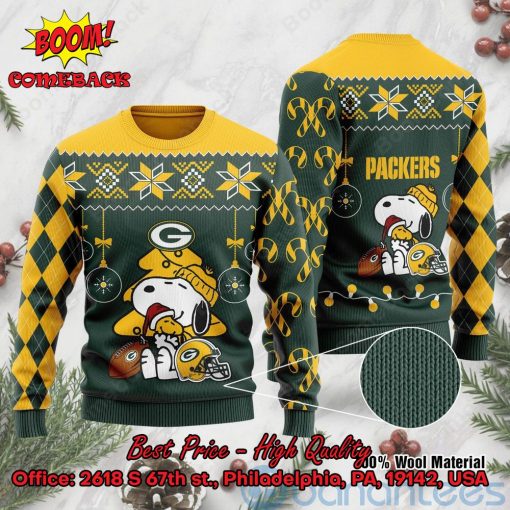 Green Bay Packers Peanuts Snoopy Ugly Christmas Sweater