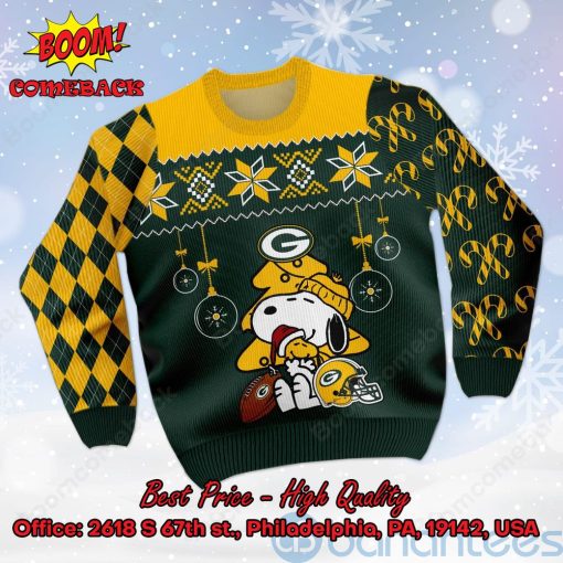 Green Bay Packers Peanuts Snoopy Ugly Christmas Sweater