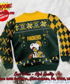 green bay packers peanuts snoopy ugly christmas sweater 3 erccF