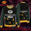 Green Bay Packers Happy Santa Claus On Chimney Ugly Christmas Sweater