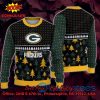 Green Bay Packers Santa Claus On Chimney Personalized Name Ugly Christmas Sweater