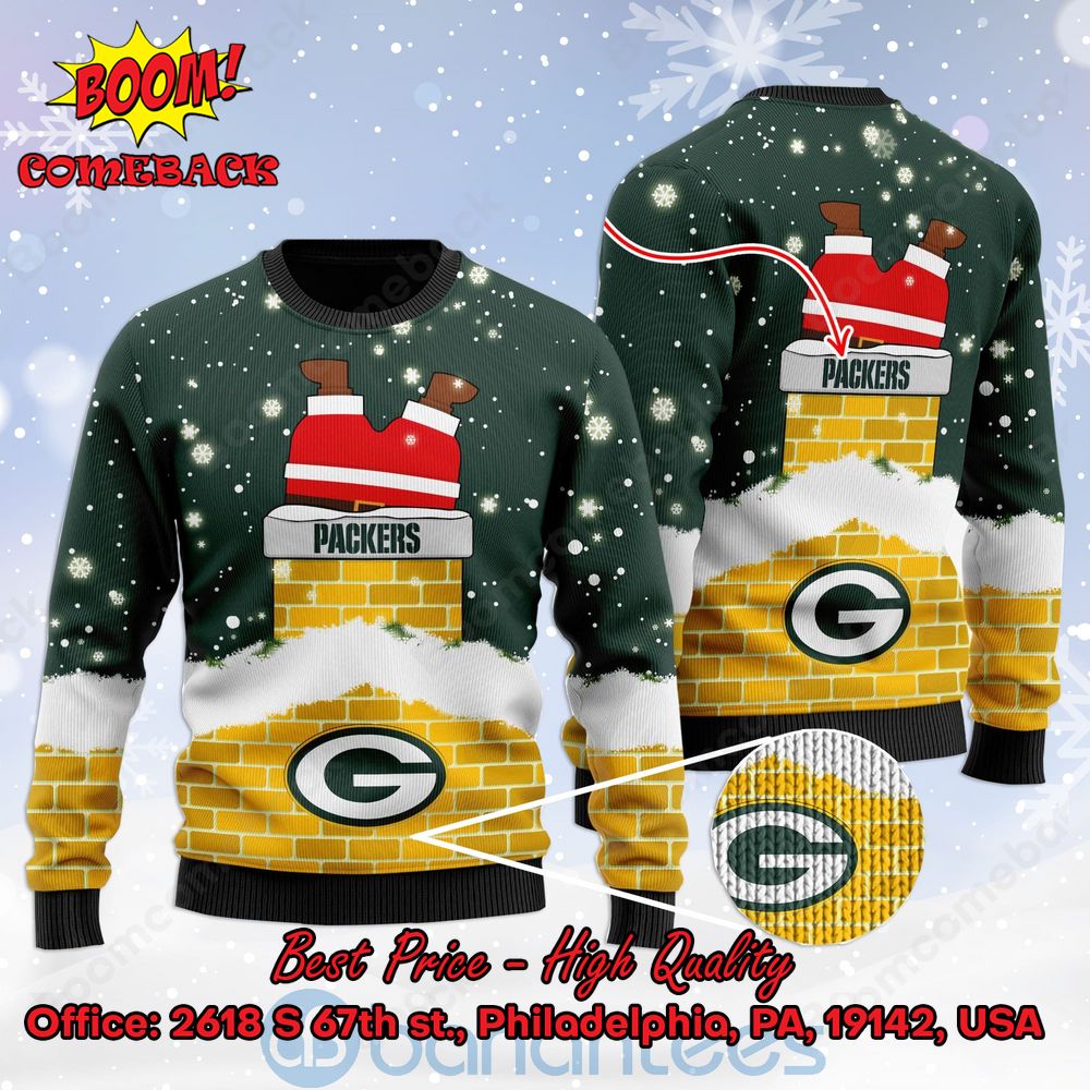 Ugly Christmas Sweater Jets Surprise Santa Claus New York Jets