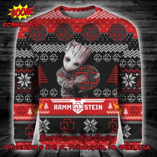Groot Hug Rammstein Ugly Christmas Sweater
