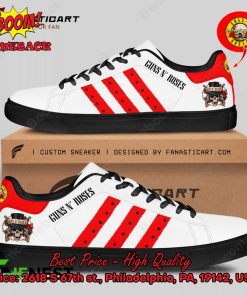 Guns N’ Roses Red Stripes Style 3 Adidas Stan Smith Shoes