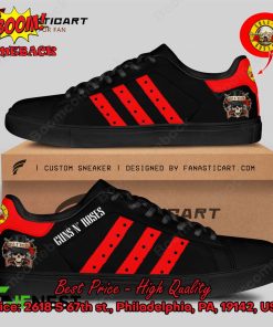 Guns N’ Roses Red Stripes Style 4 Adidas Stan Smith Shoes