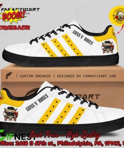 Guns N’ Roses Yellow Stripes Style 2 Adidas Stan Smith Shoes