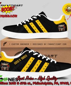Guns N’ Roses Yellow Stripes Style 4 Adidas Stan Smith Shoes