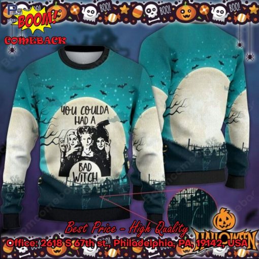 Hocus Pocus You Coulda Had A Bad Witch Halloween Ugly Christmas Sweater