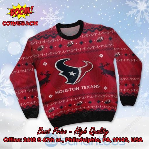 Houston Texans Big Logo Ugly Christmas Sweater