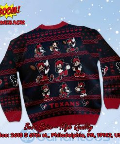 houston texans mickey mouse postures style 1 ugly christmas sweater 3 9dgPz