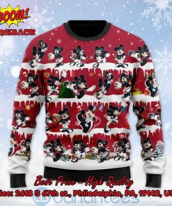 houston texans mickey mouse postures style 2 ugly christmas sweater 2 RpGuu