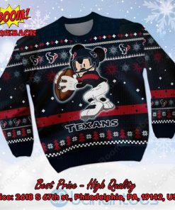 houston texans mickey mouse ugly christmas sweater 2 s3EKp