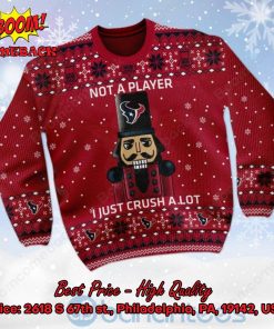 houston texans nutcracker not a player i just crush alot ugly christmas sweater 2 Y0lEv