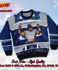 indianapolis colts all i need for christmas is colts custom name number ugly christmas sweater 2 E35QV