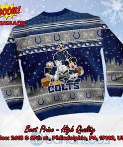 indianapolis colts disney characters personalized name ugly christmas sweater 3 a8PpF
