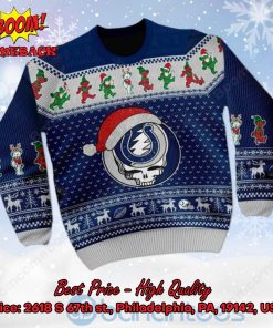 Indianapolis Colts Grateful Dead Santa Hat Ugly Christmas Sweater