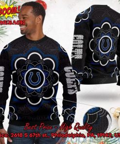 indianapolis colts mandala ugly christmas sweater 2 Fjpld