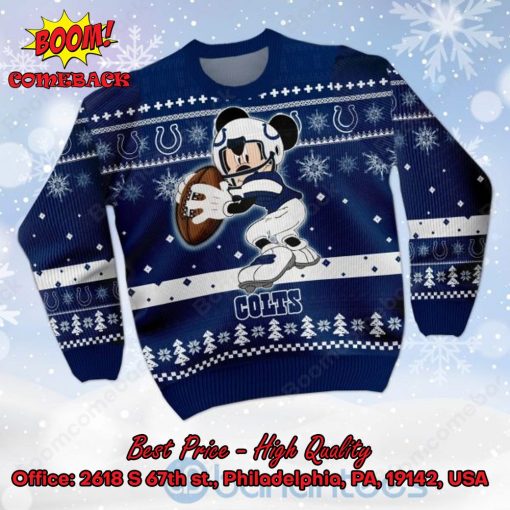 Indianapolis Colts Mickey Mouse Ugly Christmas Sweater