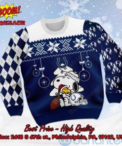 indianapolis colts peanuts snoopy ugly christmas sweater 2 A1jAA