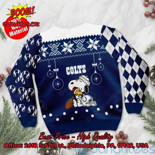 Indianapolis Colts Peanuts Snoopy Ugly Christmas Sweater