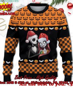 jack and sally the nightmare before halloween themed christmas sweater 2 egobT