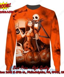 Jack Skellington And Sally Pumpkin Halloween Christmas Sweater