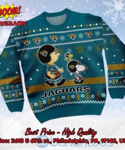 Jacksonville Jaguars Charlie Brown Peanuts Snoopy Ugly Christmas Sweater
