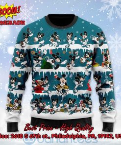 jacksonville jaguars mickey mouse postures style 2 ugly christmas sweater 2 2Zc4X