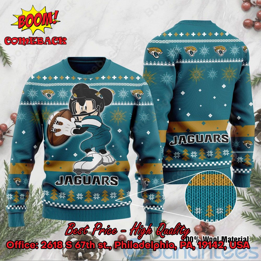 Jacksonville Jaguars Mickey Mouse Ugly Christmas Sweater