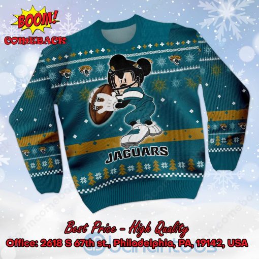 Jacksonville Jaguars Mickey Mouse Ugly Christmas Sweater