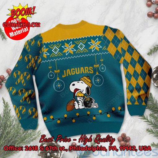 Jacksonville Jaguars Peanuts Snoopy Ugly Christmas Sweater