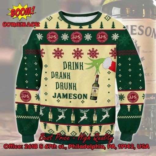 Jameson Drink Drank Drunk Ugly Christmas Sweater