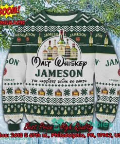 Jameson Happiest Drink Ugly Christmas Sweater