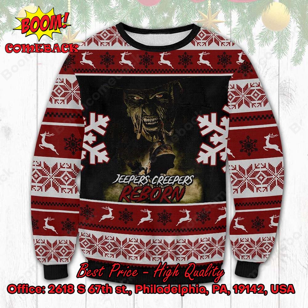 Jeepers Creepers Reborn Ugly Christmas Sweater