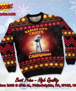kansas city chiefs 2019 super bowl champions ugly christmas sweater 2 Uf8BM