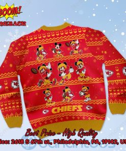 kansas city chiefs mickey mouse postures style 1 ugly christmas sweater 3 T74Su