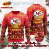 Kansas City Chiefs Santa Claus On Chimney Personalized Name Ugly Christmas Sweater