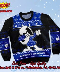 Kentucky Wildcats Snoopy Dabbing Ugly Christmas Sweater