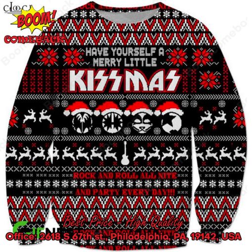 Kiss Rock Band Have Yourself A Merry Litte Kissmas Ugly Sweater