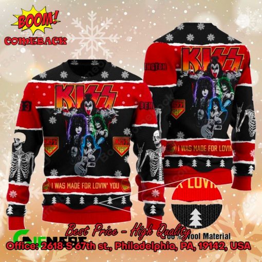 Kiss Rock Band I Was Made For Lovin’ You Ugly Sweater