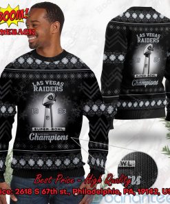 Las Vegas Raiders 1983 Super Bowl Champions Ugly Christmas Sweater