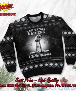 las vegas raiders 1983 super bowl champions ugly christmas sweater 2 TkcOu