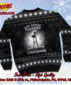 las vegas raiders 1983 super bowl champions ugly christmas sweater 3 0plpF