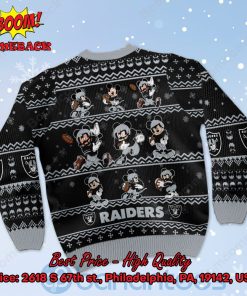 las vegas raiders mickey mouse postures style 1 ugly christmas sweater 3 tY2Rp