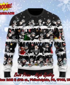 Las Vegas Raiders Mickey Mouse Postures Style 2 Ugly Christmas Sweater
