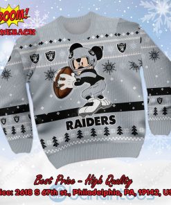 Las Vegas Raiders Mickey Mouse Ugly Christmas Sweater